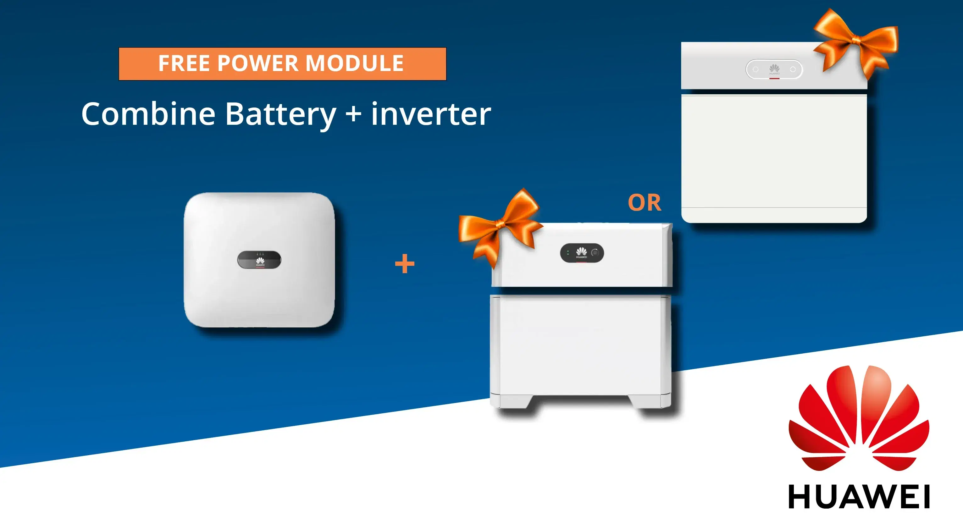 Huawei-Free-BMU with inverter and battery