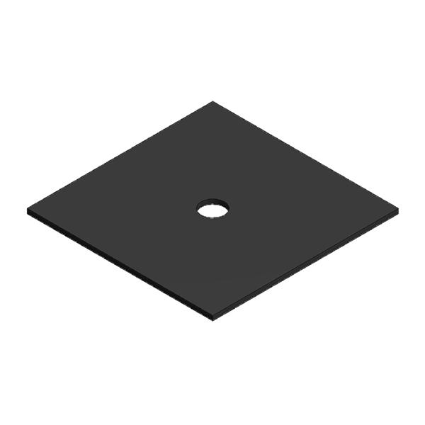 VDV ValkPitched Rubber Plate 40x40x1mm (100)