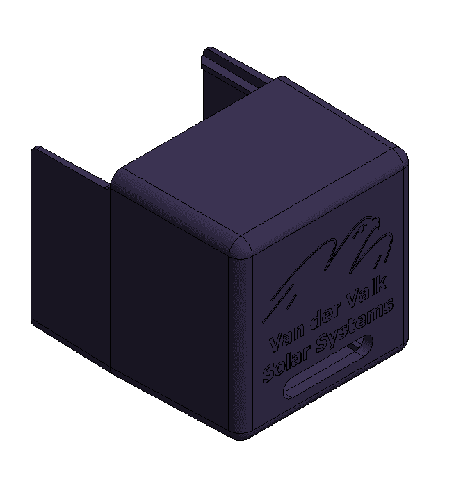 VDV ValkPitched Plastic Endcap Profile 50x50mm